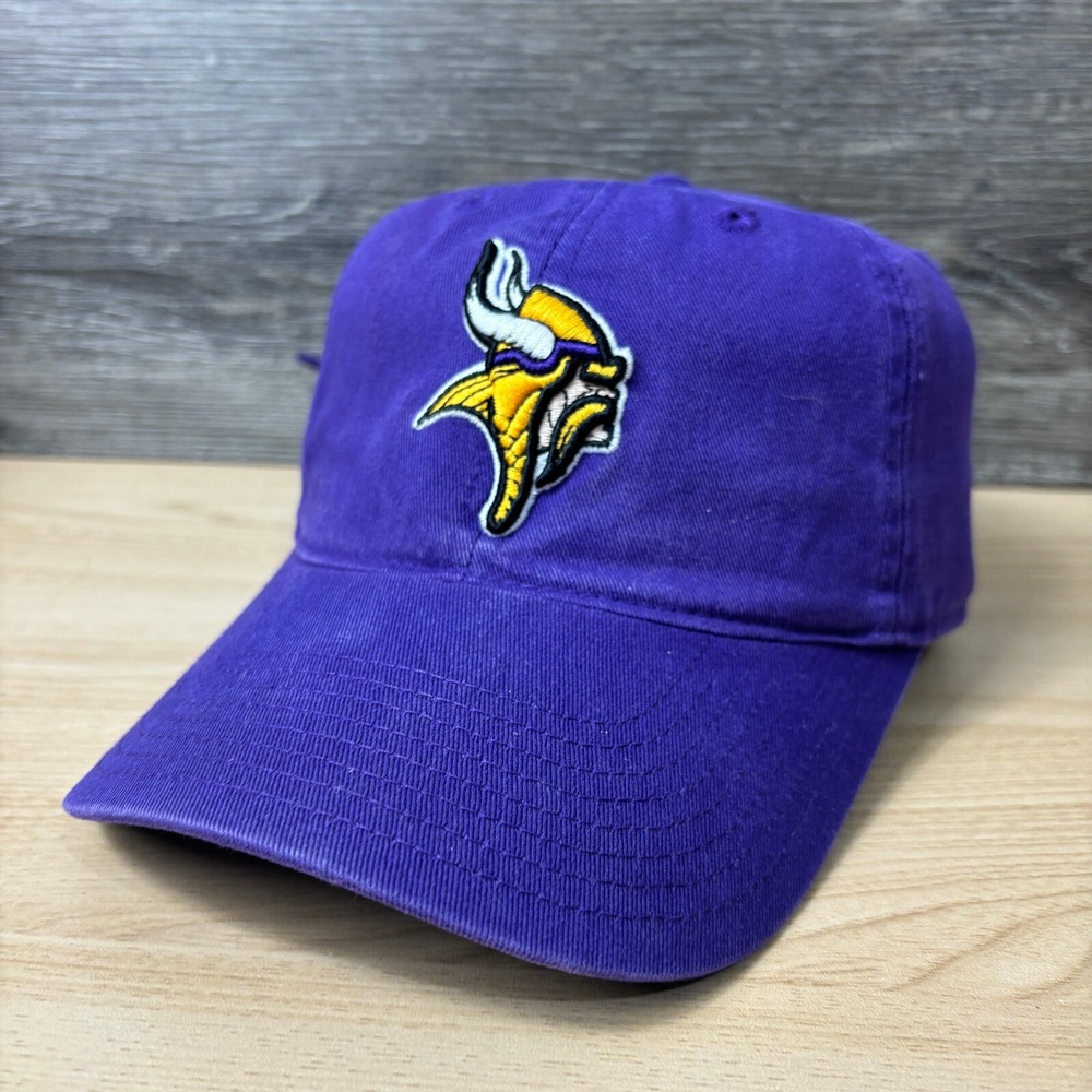 Minnesota Vikings Hat Cap‎ Strap Back Purple NFL Football Adjustable